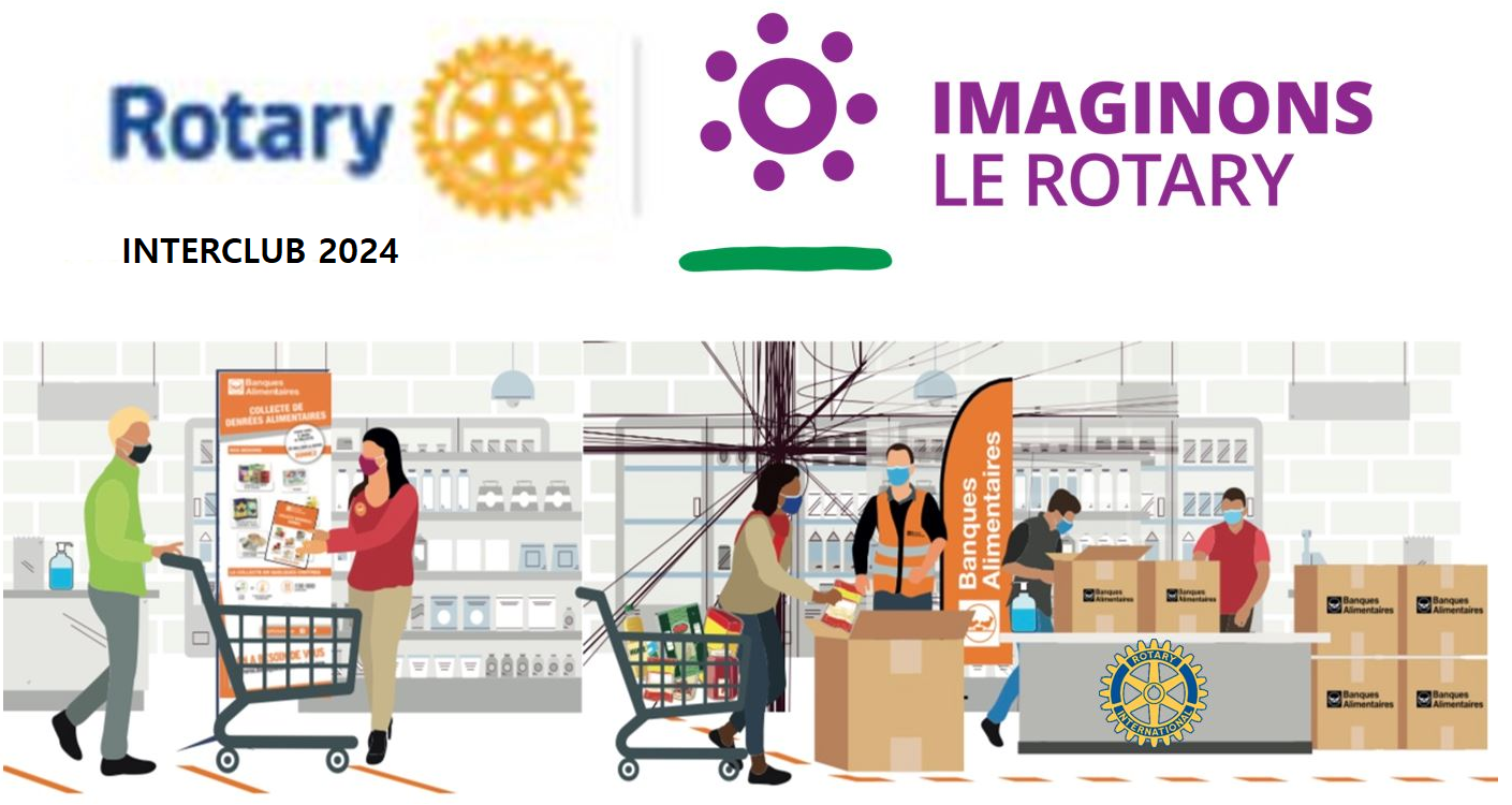 Affiche banque alimentaire interclub 2024