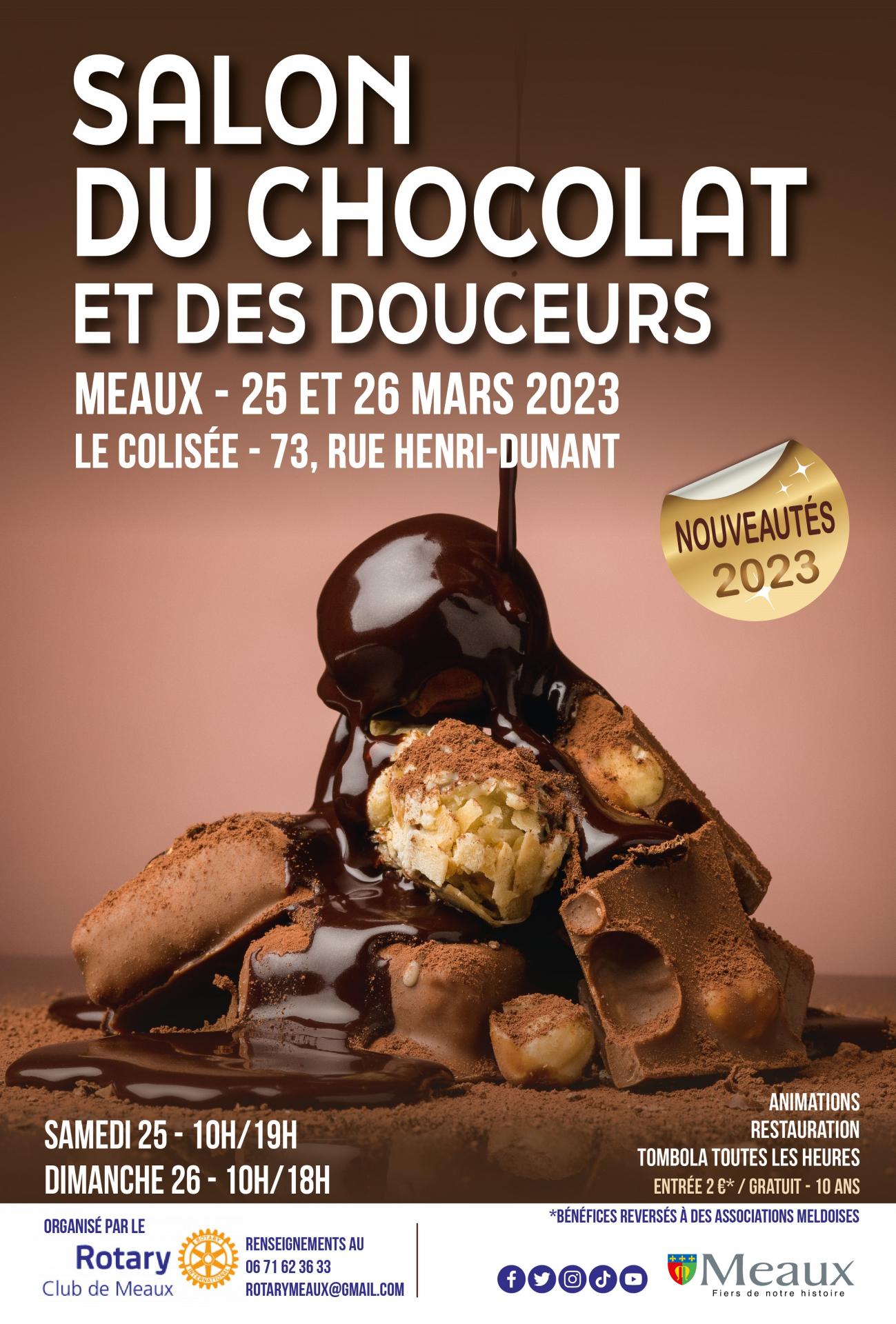 Affiche salon chocolat meaux 2023