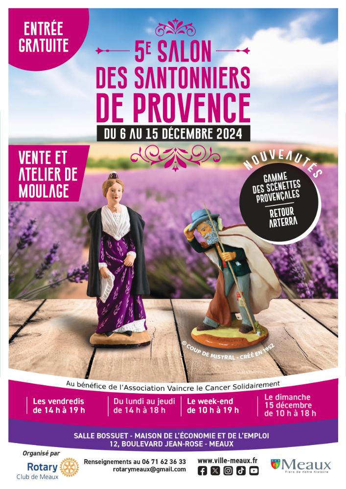 Affiche salon des santons meaux 2024 11